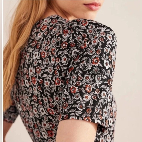 BODEN-Zoe Crew Neck Jersey Dress-Pockets-Floral-Fall-Office-Casual-Cotton-10L - Picture 3 of 16